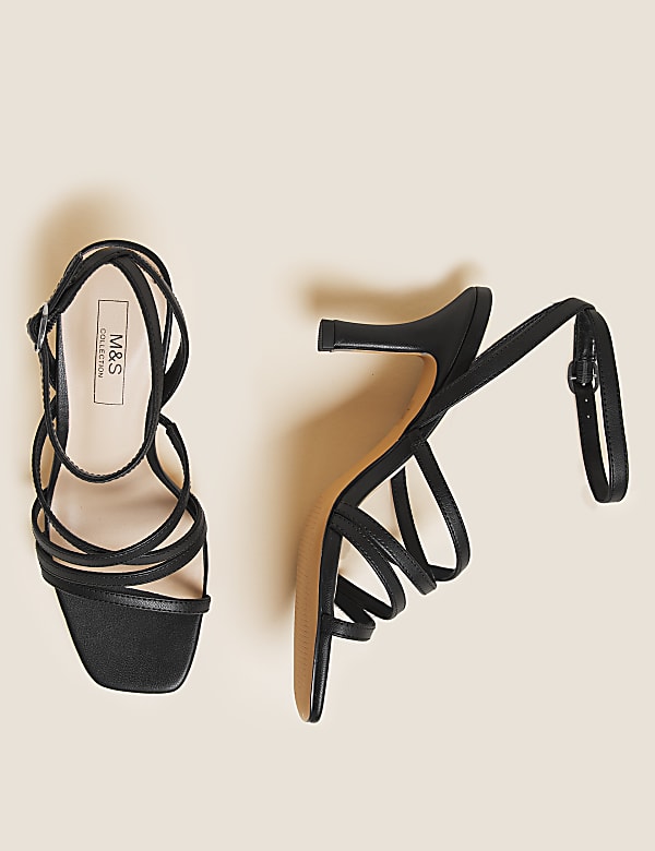 Strappy Open Toe Stiletto Heels