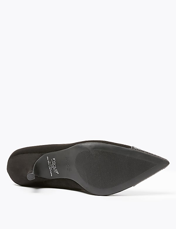 Kitten Heel Pointed Court Shoes