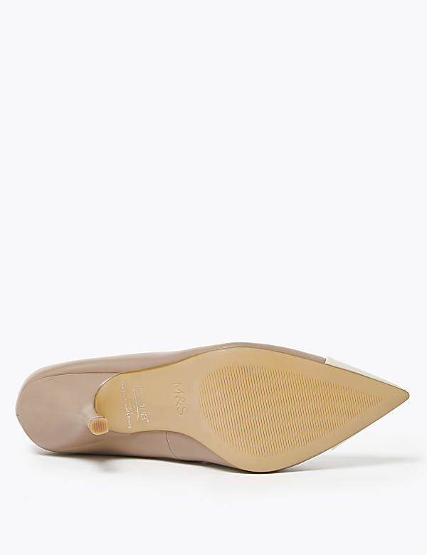 Kitten Heel Pointed Court Shoes
