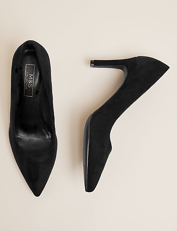 Stiletto Heel Pointed Court Shoes