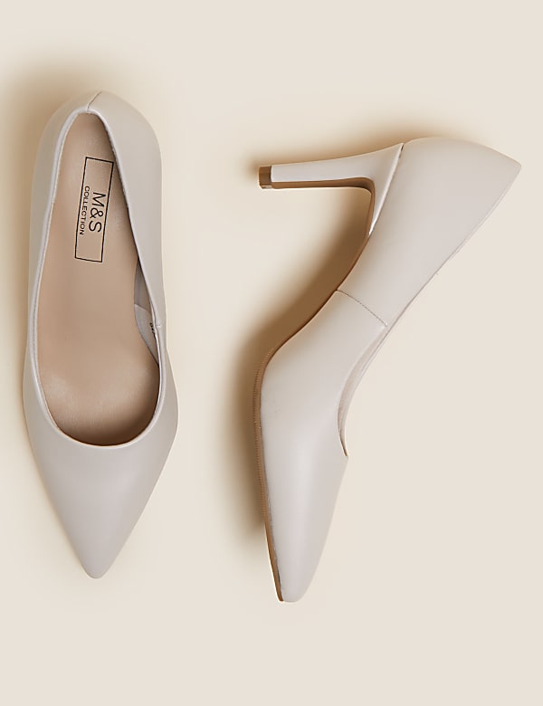 Stiletto Heel Pointed Court Shoes