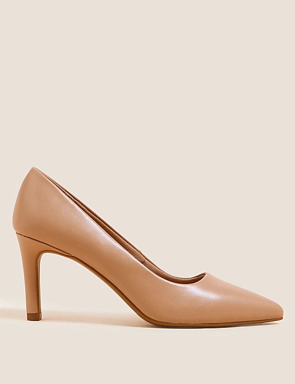 Stiletto Heel Pointed Court Shoes - PL