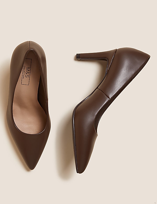 Stiletto Heel Pointed Court Shoes