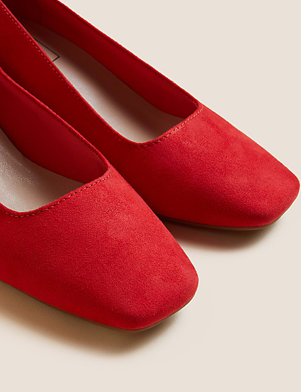 Statement Square Toe Court Shoes