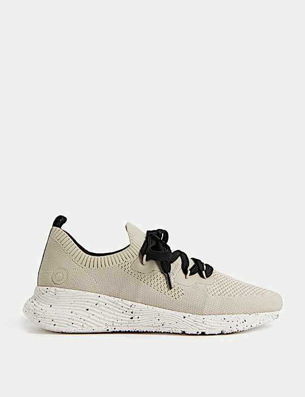 Knitted Lace Up Trainers