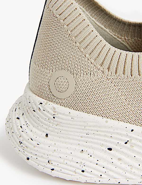 Knitted Lace Up Trainers
