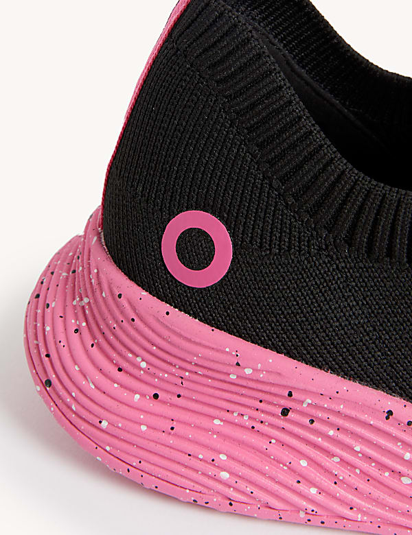 Knitted Lace Up Trainers