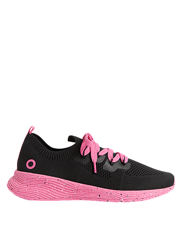 Knitted Lace Up Trainers