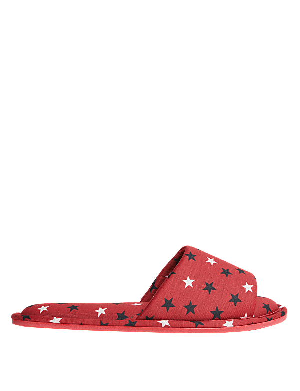 Star Print Bedroom Slippers
