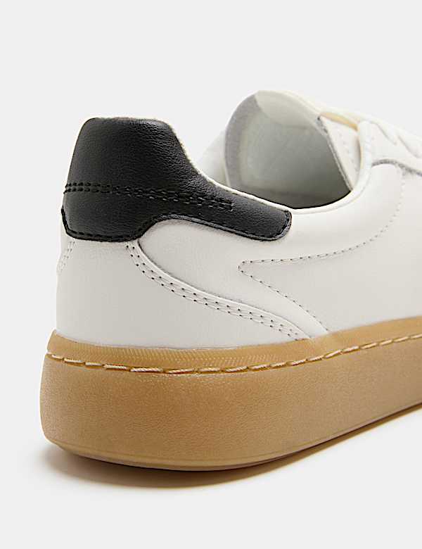 Leather Lace Up Trainer - CA