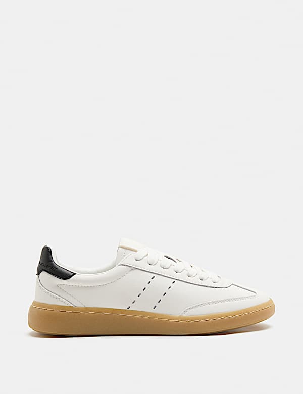 Leather Lace Up Trainer - CA