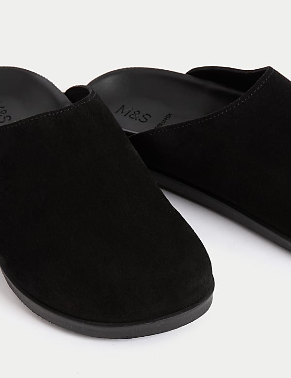 Suede Flatform Mules - LU