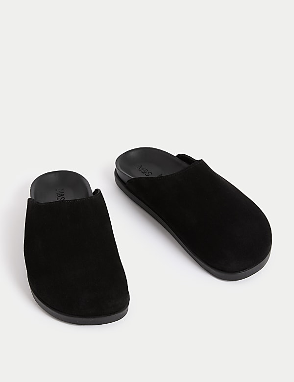 Suede Flatform Mules - LU