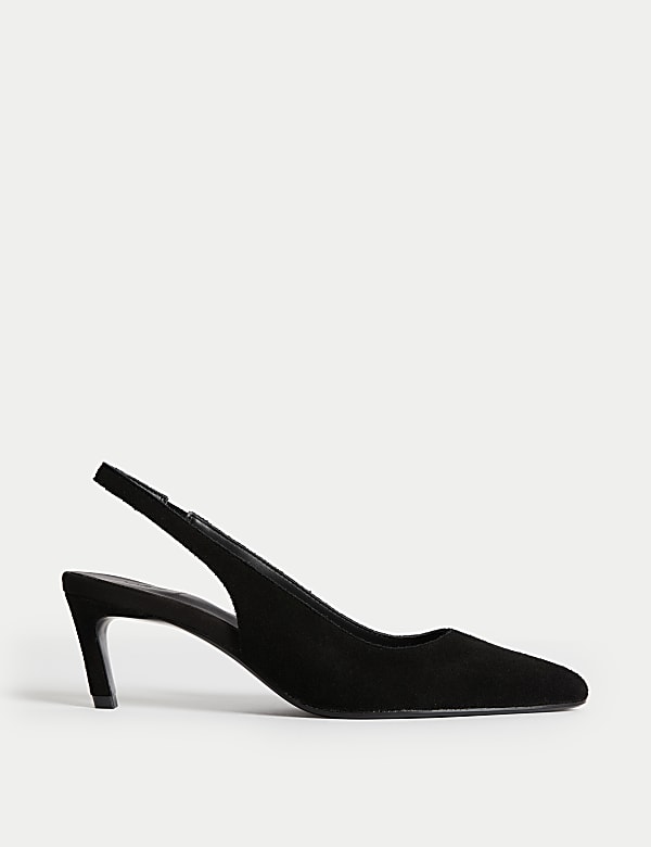 Suede Stiletto Heel Court Shoes - PL