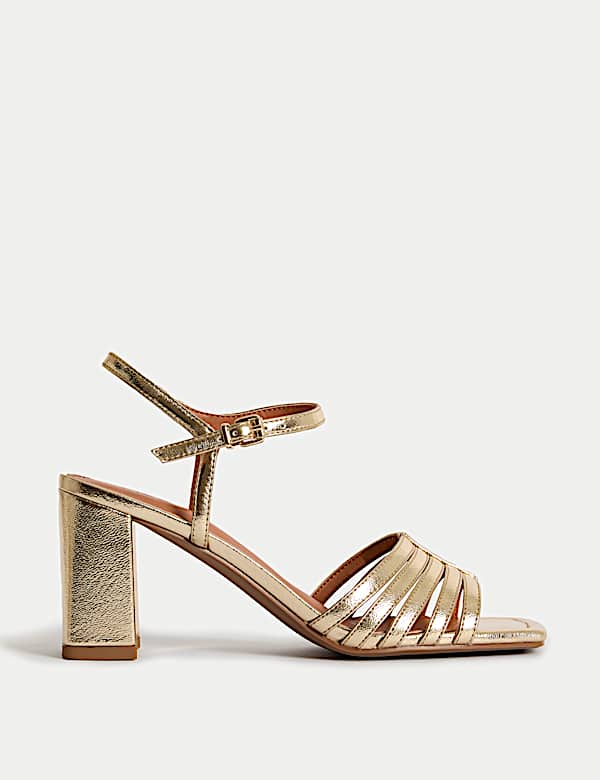 Sandales à talons carrés et brides - BE