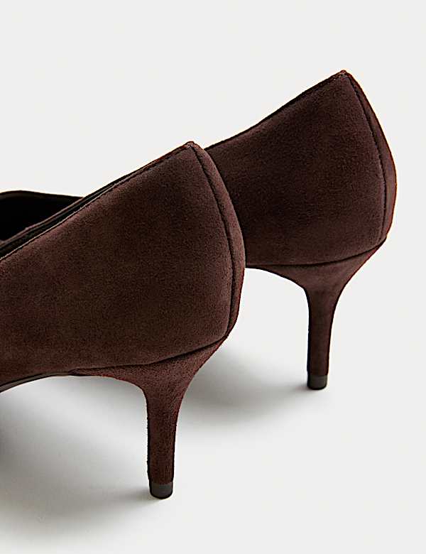 נעלי עקב זמש עם עקב סטילטו - IL