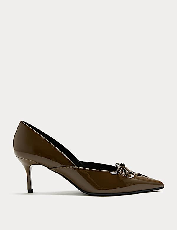 Escarpins à talons aiguilles et détail en dentelle - CH