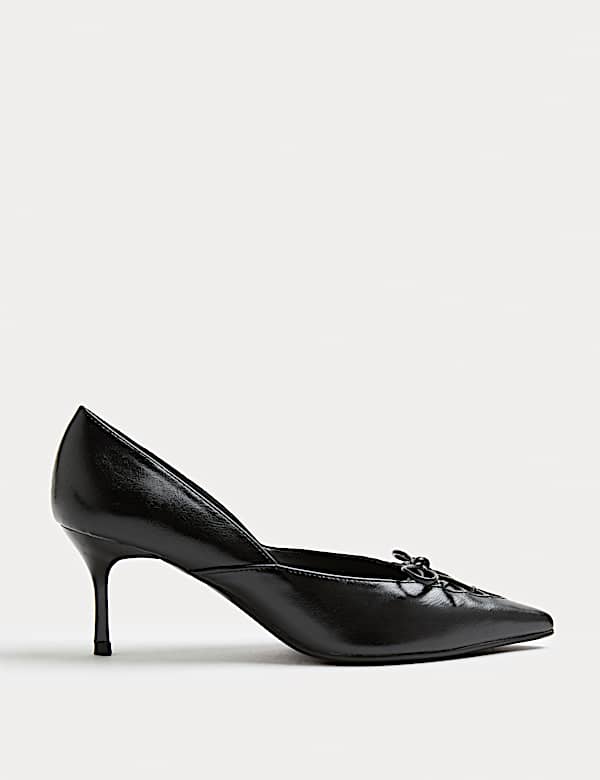 Špičaté lodičky na jehlovém podpatku s krajkovým detailem - CZ