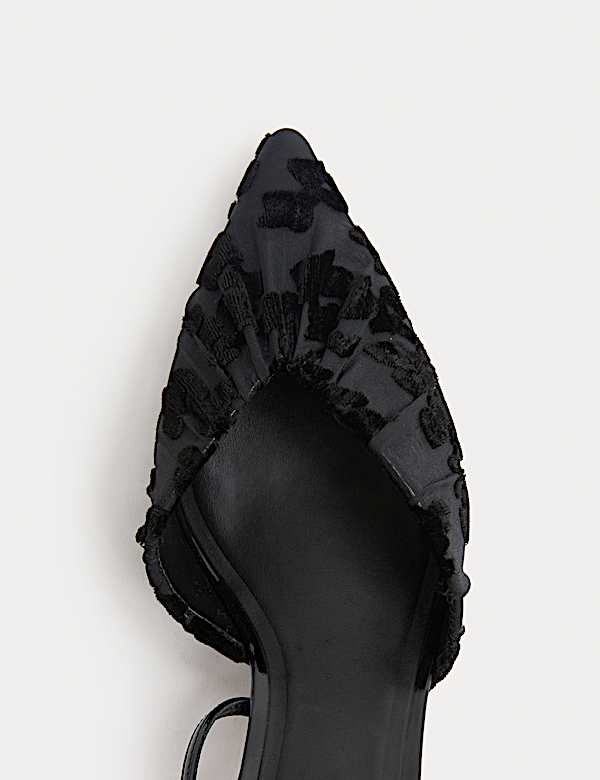 Ruched Pointed Stiletto Heel Court Shoes - NL