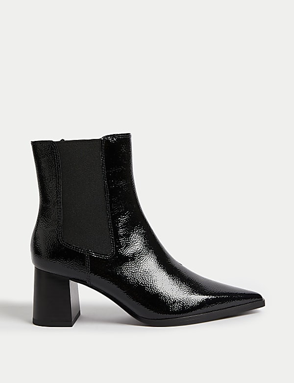Black patent boots marks spencer 2025