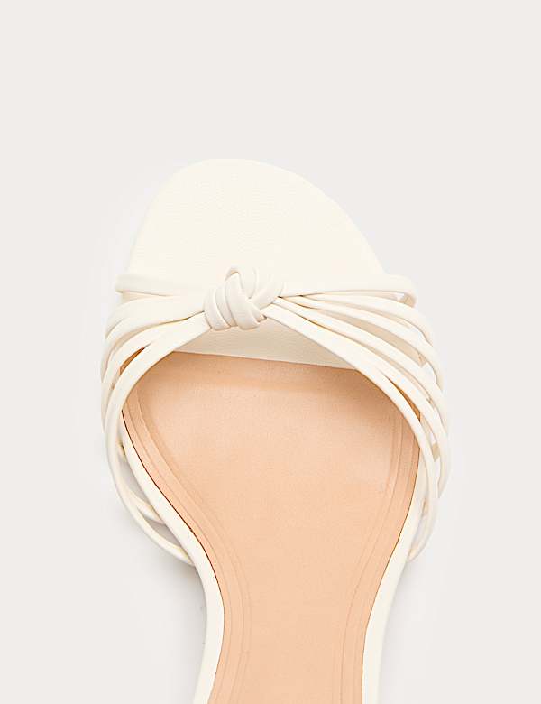 Sandales &agrave; talons aiguilles, bride et n&oelig;ud - FR