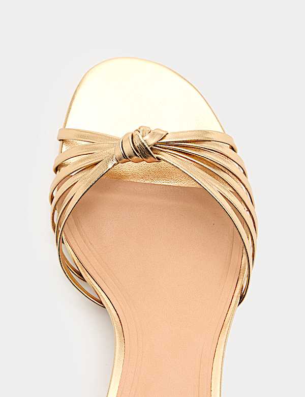 Knot Strappy Stiletto Heel Sandals - AU