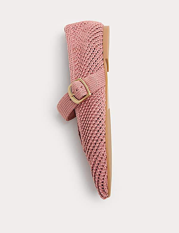 Płaskie baleriny Mary Jane z klamerką - PL