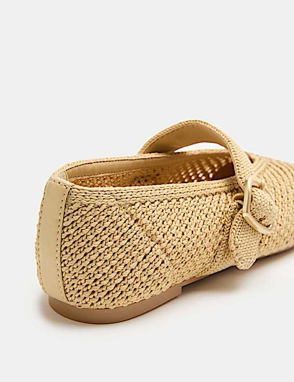 Buckle Flat Mary Jane Ballet Pumps - NL