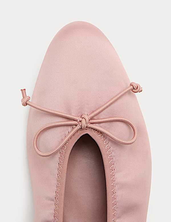 Satin Flat Ballet Pumps - US