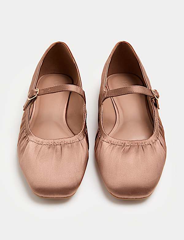 Satin Flat Mary Jane Ballet Pump - IT