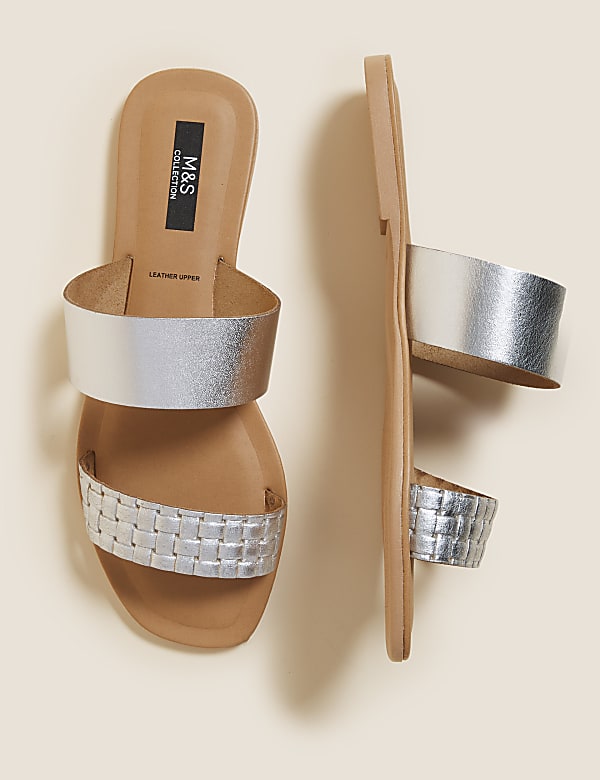 Leather Flat Mules
