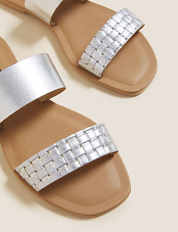 Leather Flat Mules