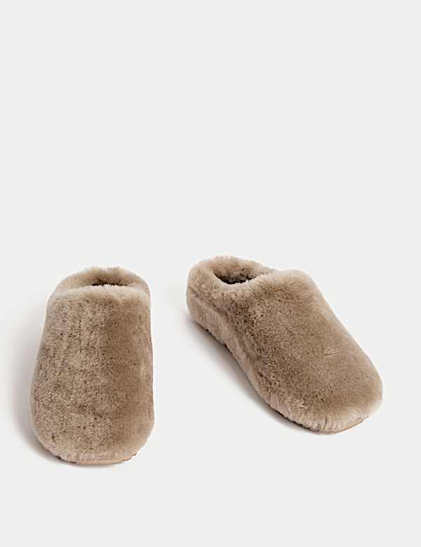 Shearling Mule Slippers - US