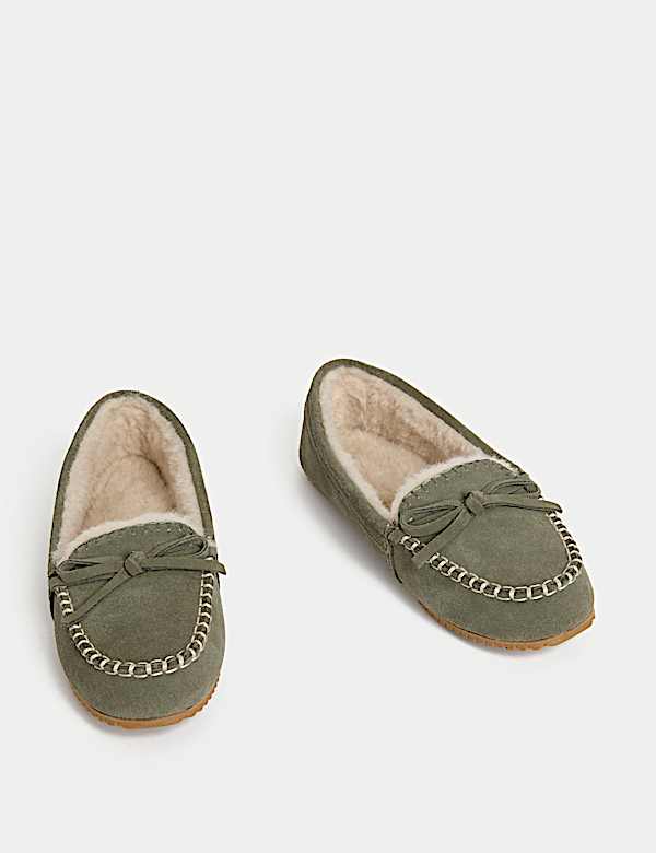 Σουέντ παντοφλέ μοκασίνια με λεπτομέρεια με ραφή - GR
