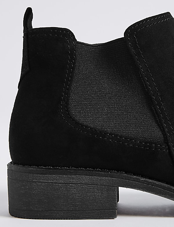 Chelsea Block Heel Ankle Boots