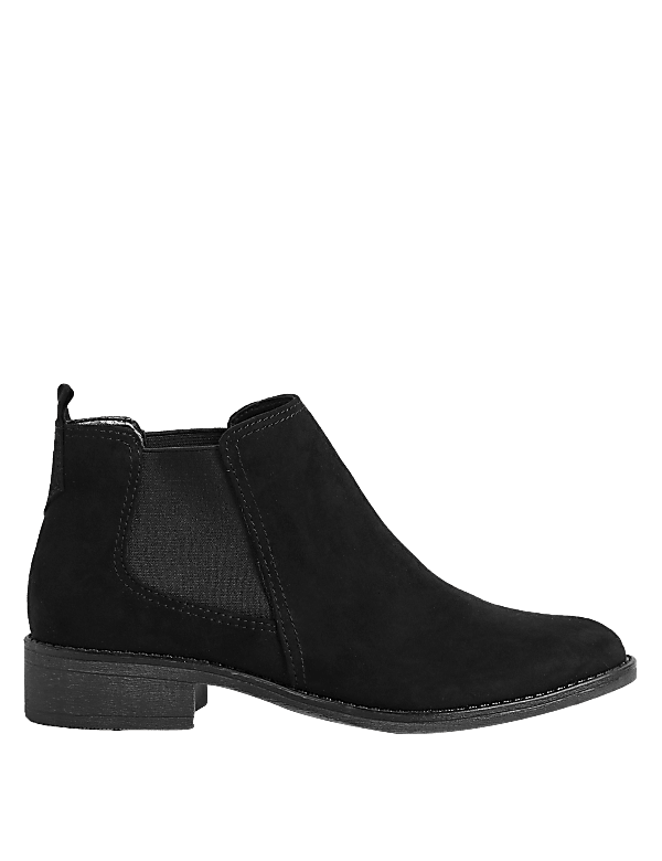 Chelsea Block Heel Ankle Boots