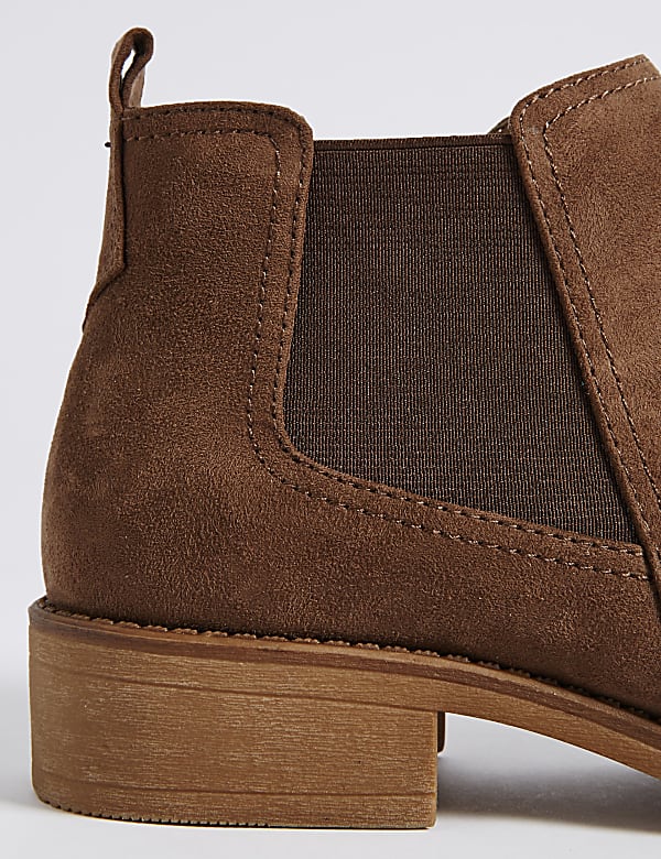 Chelsea Block Heel Ankle Boots