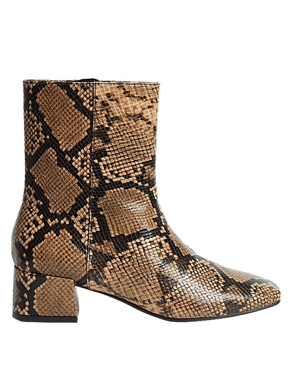Block Heel Ankle Boots