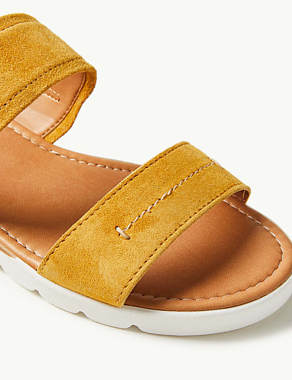 Suede Two Band Sandals
