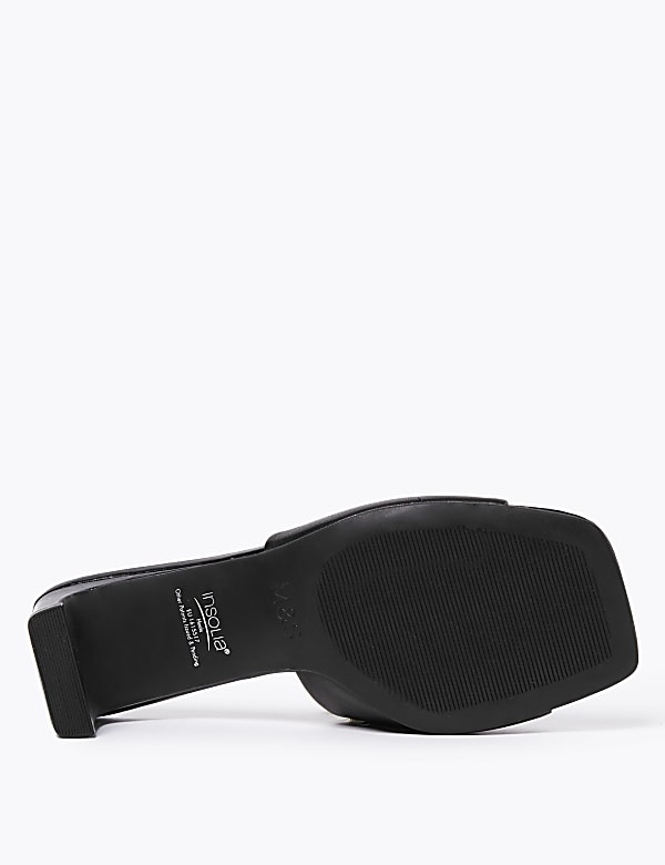 Leather Open Toe Mules
