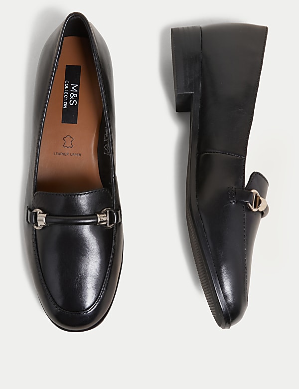 Leather Flat Loafers - CY