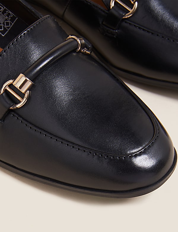 Leather Flat Loafers - AT