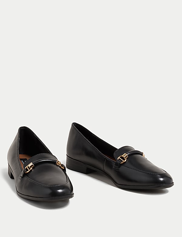 Leather Flat Loafers - AT