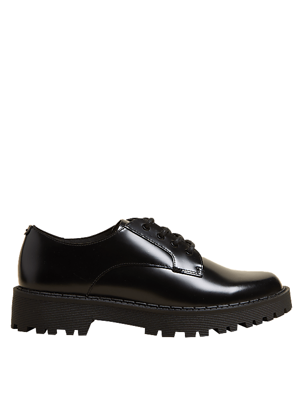 Wide Fit Leather Lace Up Shoes