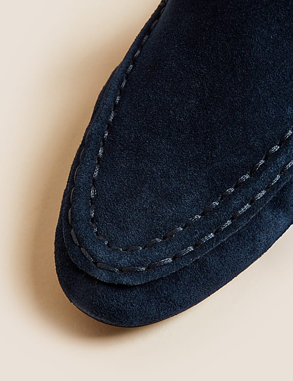 Suede Flat Loafers