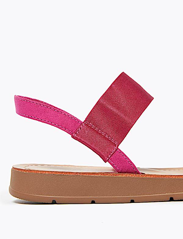 Elastic Strap Flat Open Toe Sandals