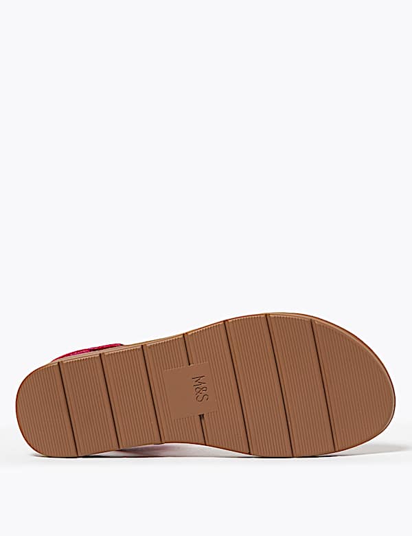 Elastic Strap Flat Open Toe Sandals