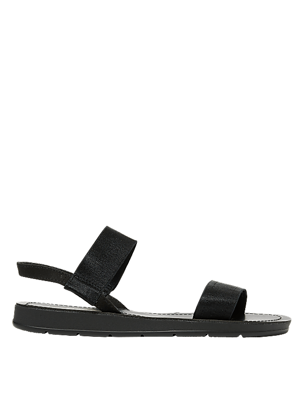 Elastic Strap Flat Open Toe Sandals
