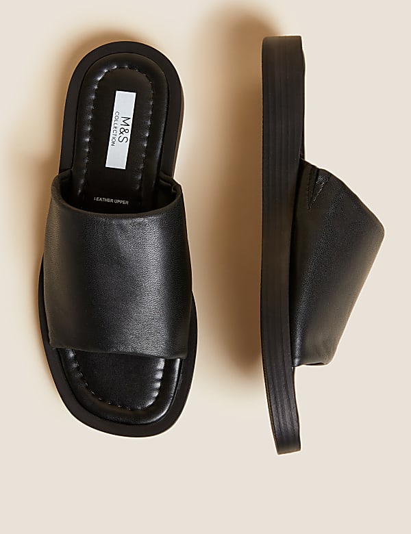 Leather Flat Mules