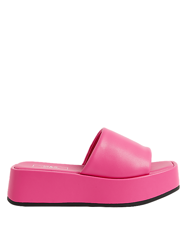 Flatform Square Toe Mules